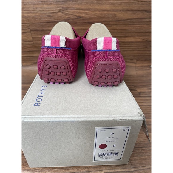 NEW Rothy's The Driver Raspberry Pink Women's Size 8 Knit Loafer - Picture 5 of 8